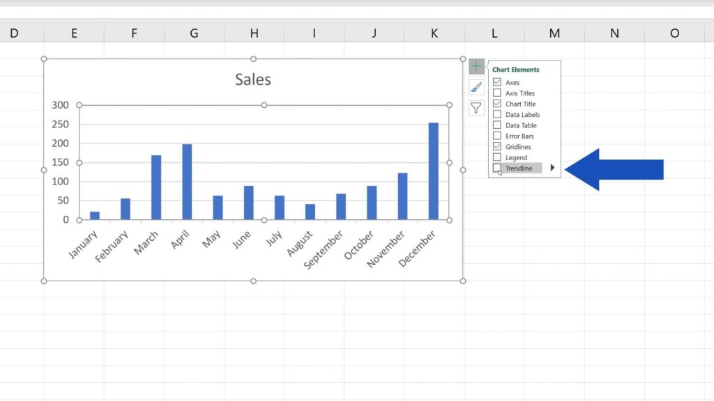 How to Add a Trendline in Excel - removing trendline in Excel