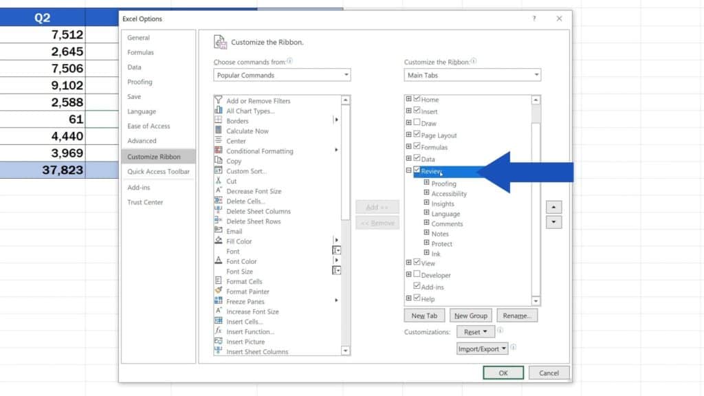 How to Track Changes in Excel - add option track changes