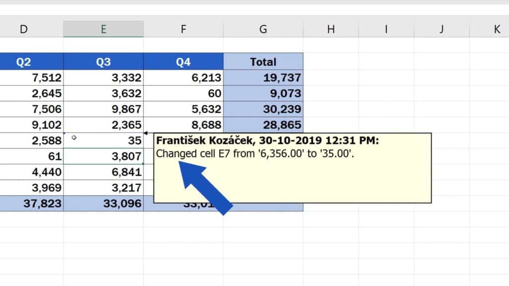 How to Track Changes in Excel - how to notice changes in Excel