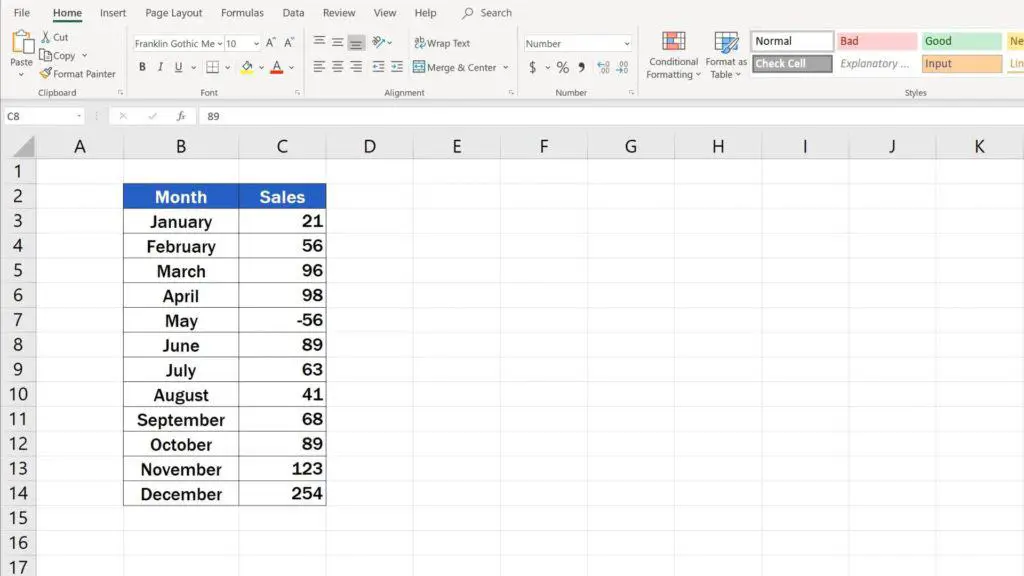 Try out Data Bars in Excel for clear graphical data representation - removing of data bars in Excel