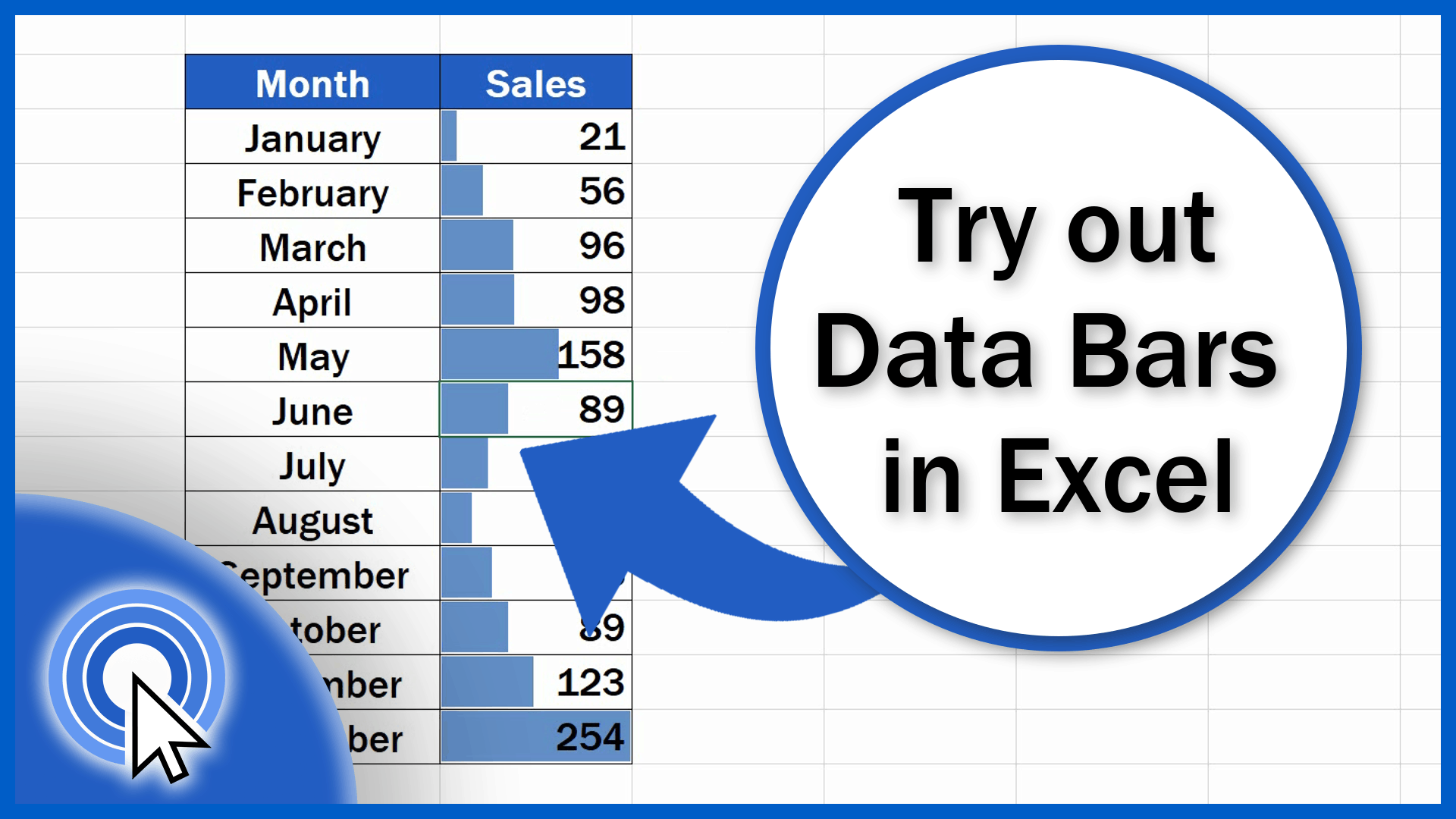 data representation excel