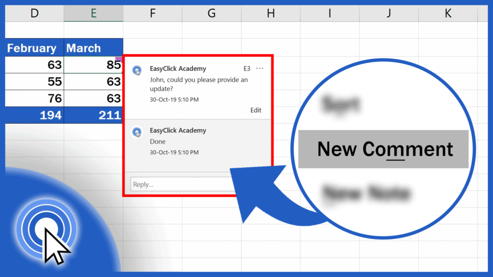 How to Insert Comment and Note in Excel