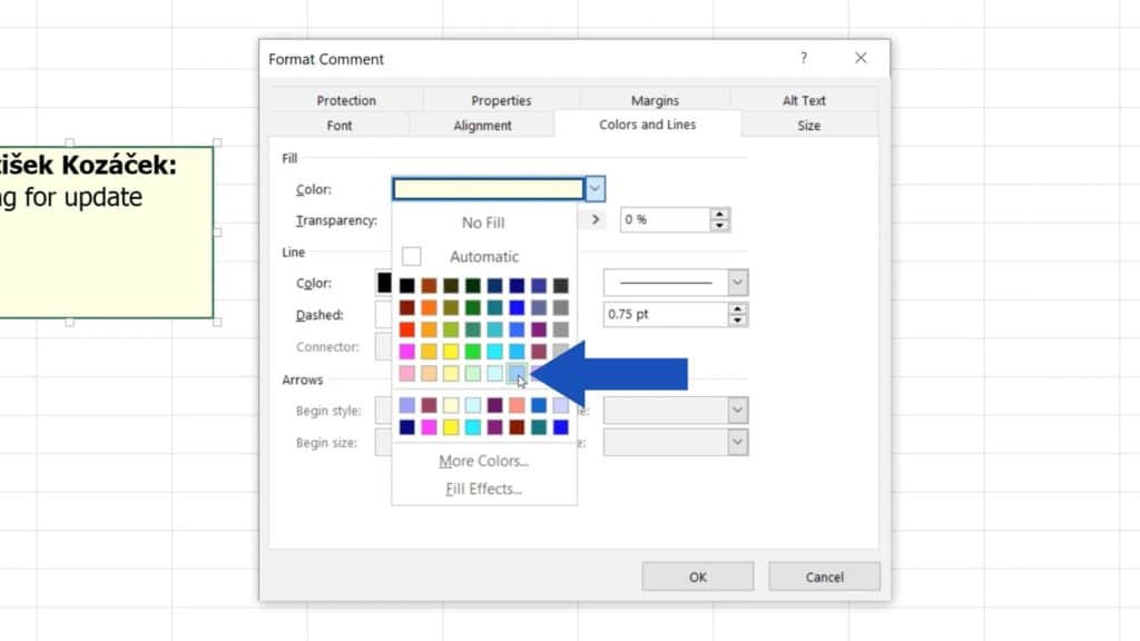 How to Insert Comment and Note in Excel - How to change colour of the comment in Excel