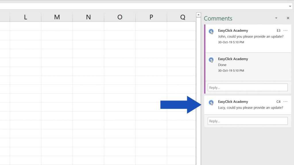 How to Insert Comment and Note in Excel - add comment in Excel