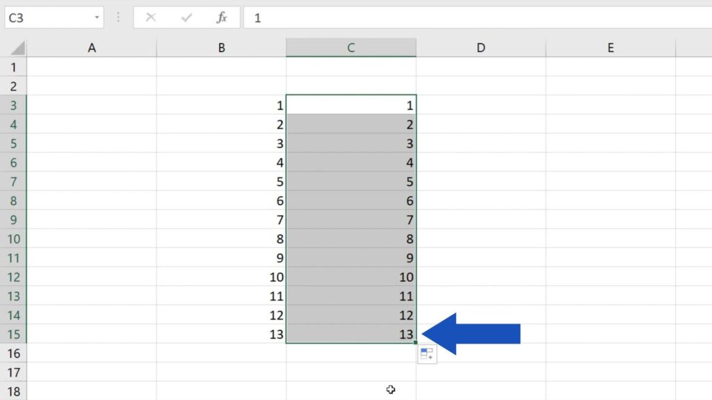 How to Use AutoFill in Excel - automatically written numbers in Excel