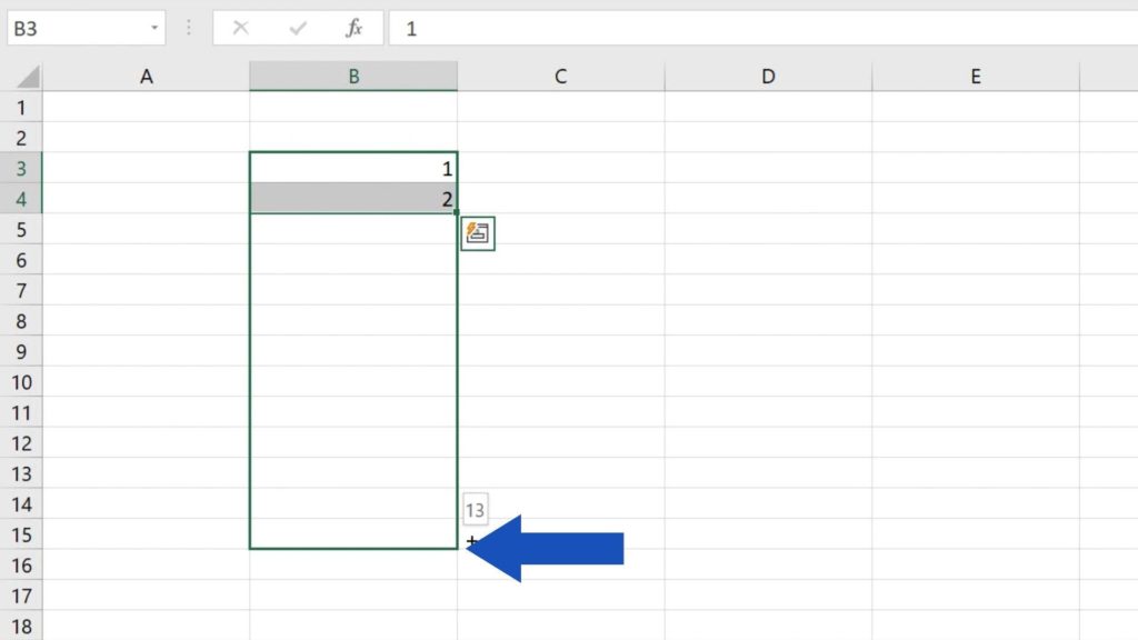 How to Use AutoFill in Excel - how to automatically fill a series of numbers in Excel