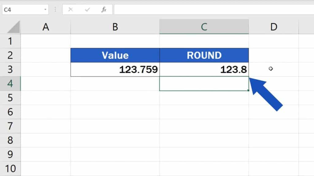 How to round the number to one decimal place - result