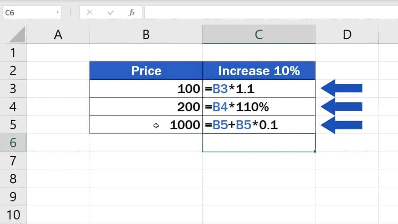 How To Calculate Percentage Increase In Excel
