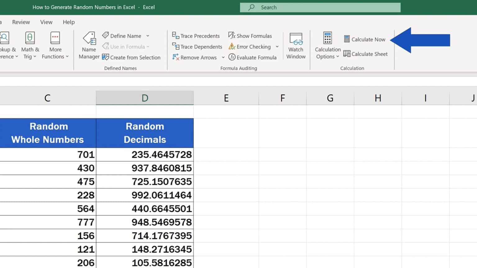 random number generator 6 digits excel