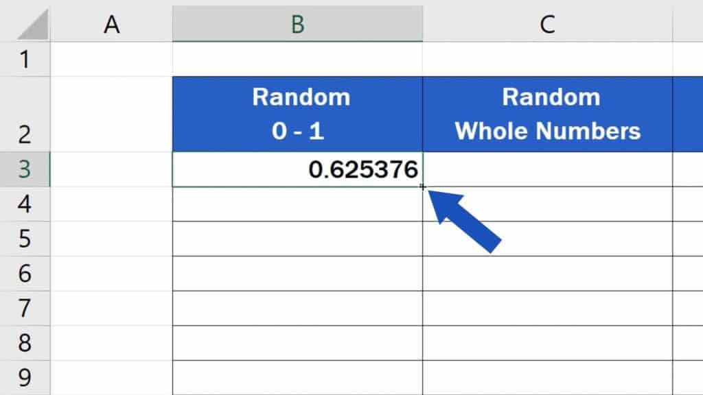 How to Generate Random Numbers in Excel - How to generate more random numbers between 0 and 1