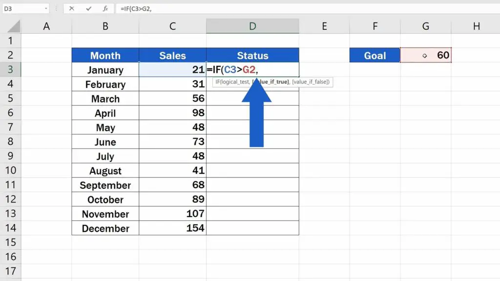 How to Use IF Function in Excel - Comma