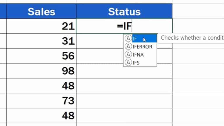 How to Use IF Function in Excel (Step by Step)