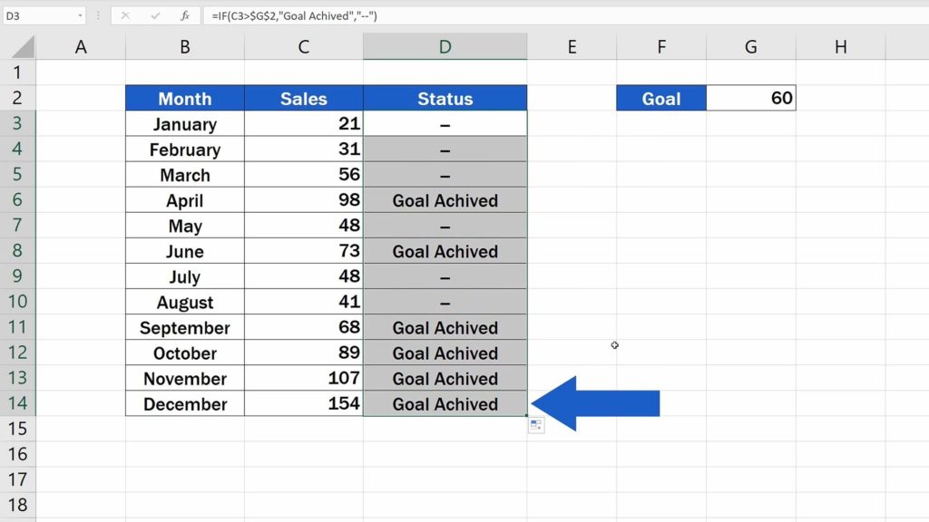 How to Use IF Function in Excel - copy once again