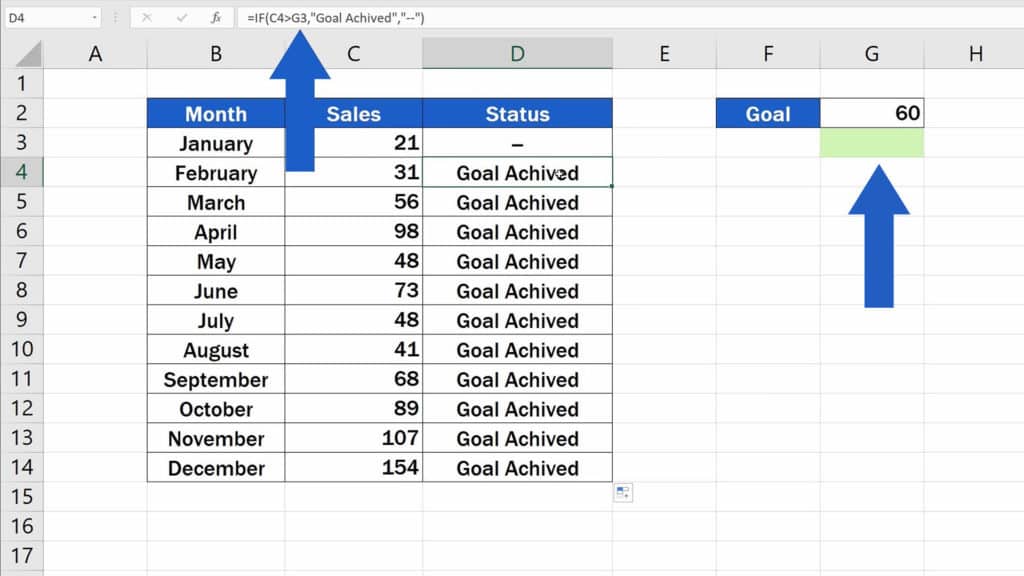 How to Use IF Function in Excel - no value