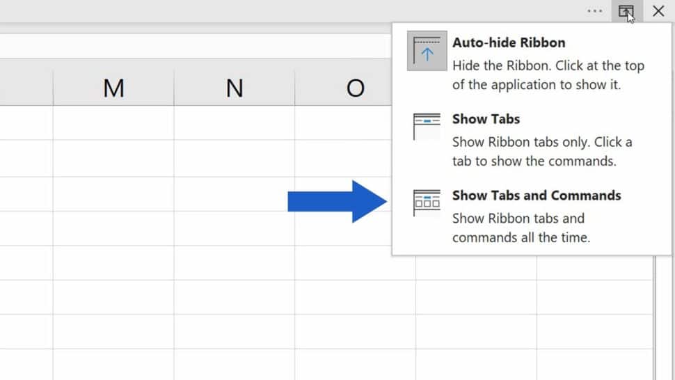 How to Show or Hide the Ribbon in Excel (Quick and Easy)