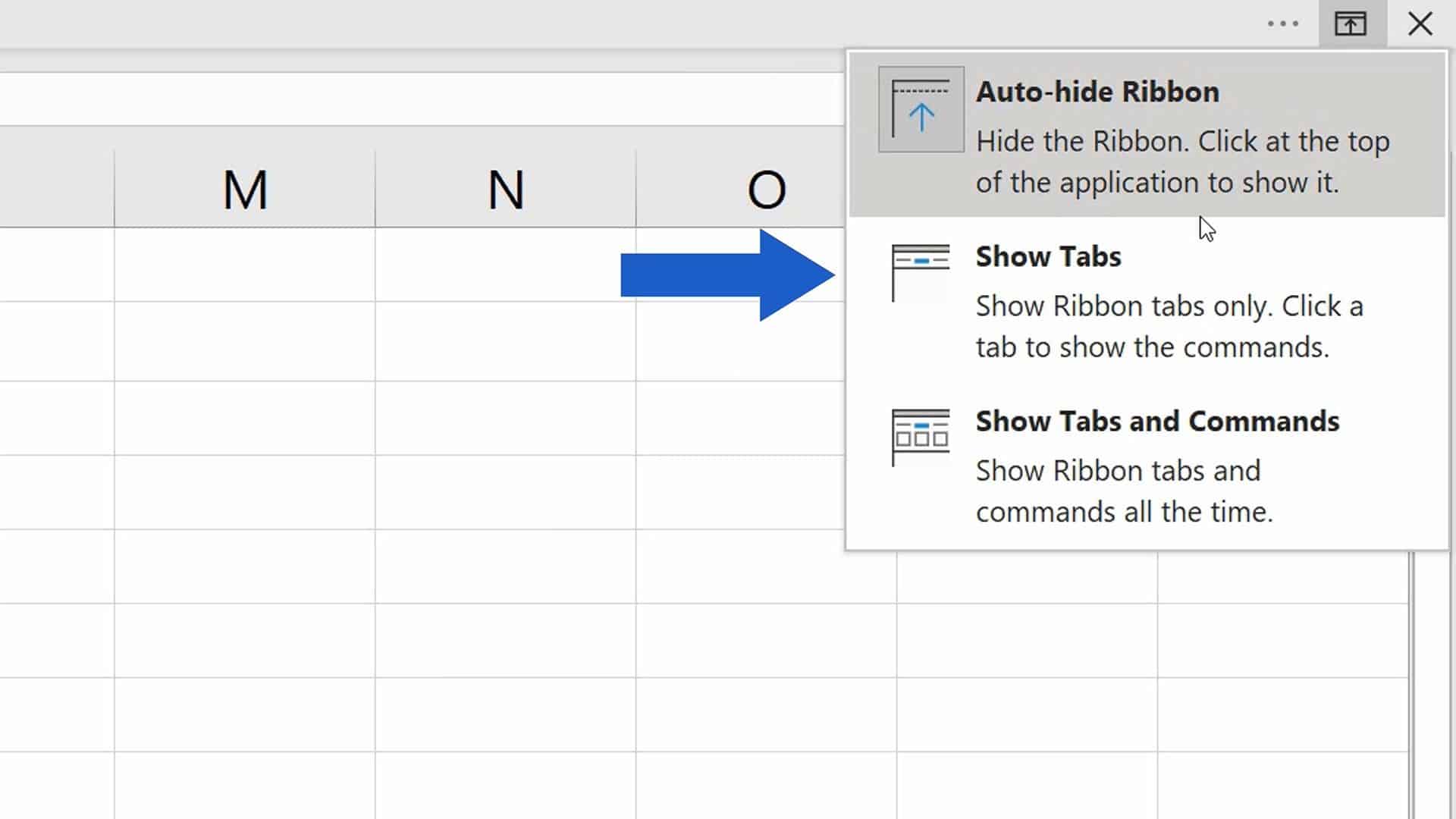 How to Show or Hide the Ribbon in Excel (Quick and Easy)