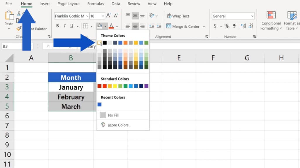 How to Hide Gridlines in Excel - How to Hide Gridlines in a Selected Area - Little Tricks