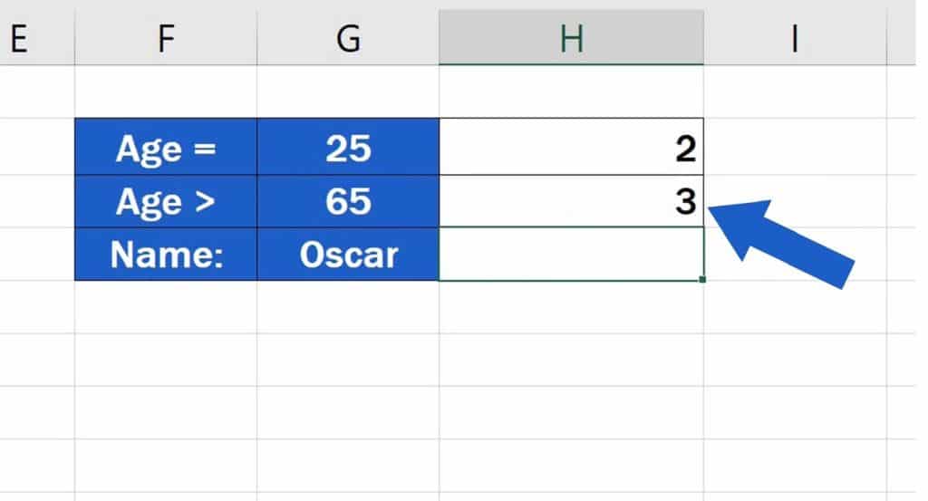 How to Use the COUNTIF Function in Excel - the Criteria is based on comparing values - Same result