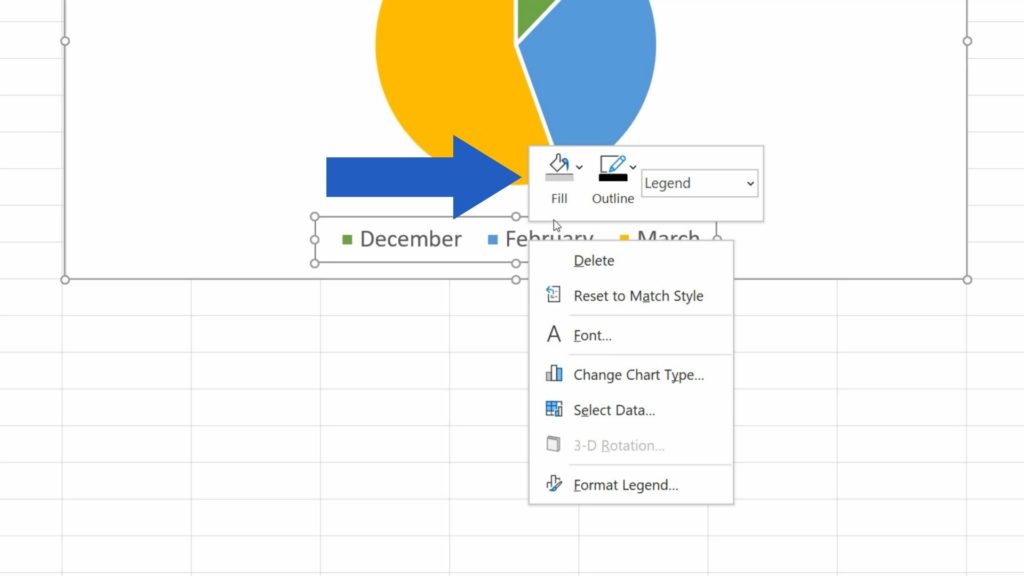 How to Add a Legend in an Excel Chart - How to Change Formatting