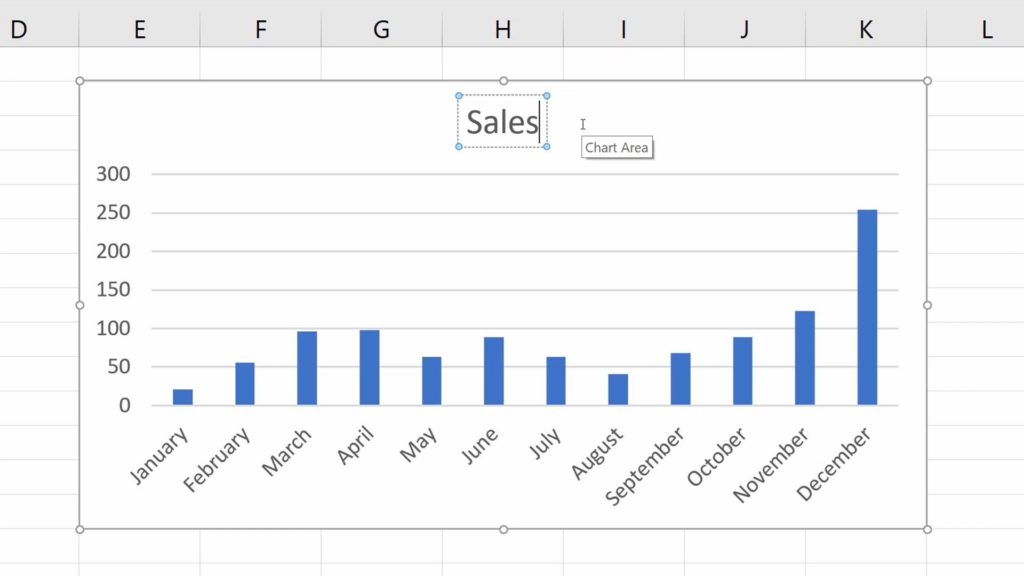 How to Add a Title to a Chart in Excel - Change the Title
