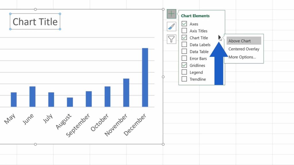 How to Add a Title to a Chart in Excel - How to Change the Way that Chart Title Is Displayed