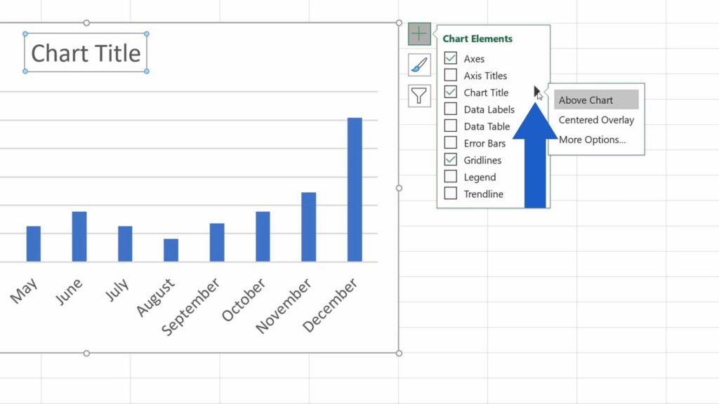 How to Add a Title to a Chart in Excel  - How to Change the Way that Chart Title Is Displayed