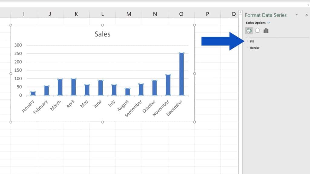 How to Change Chart Colour in Excel - Color fill and border type