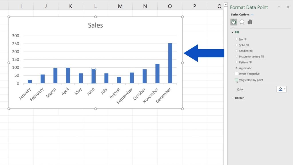 How to Change Chart Colour in Excel - one colour for all the bars