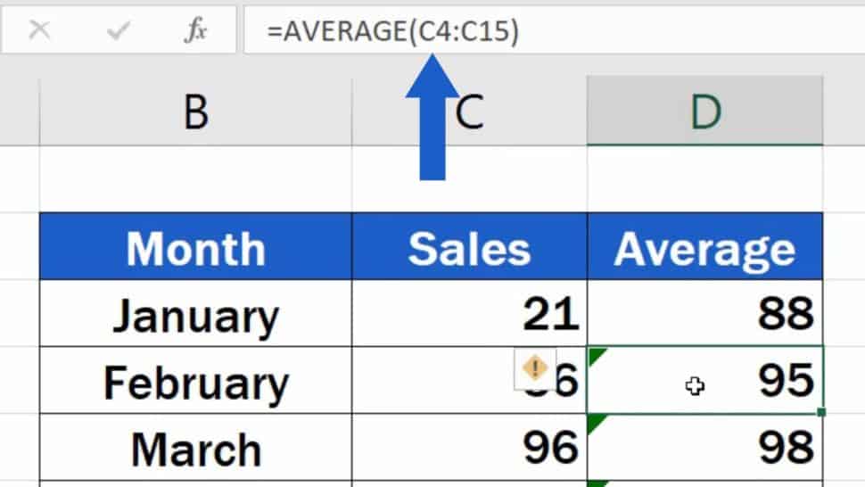 How to Add an Average Line in an Excel Graph