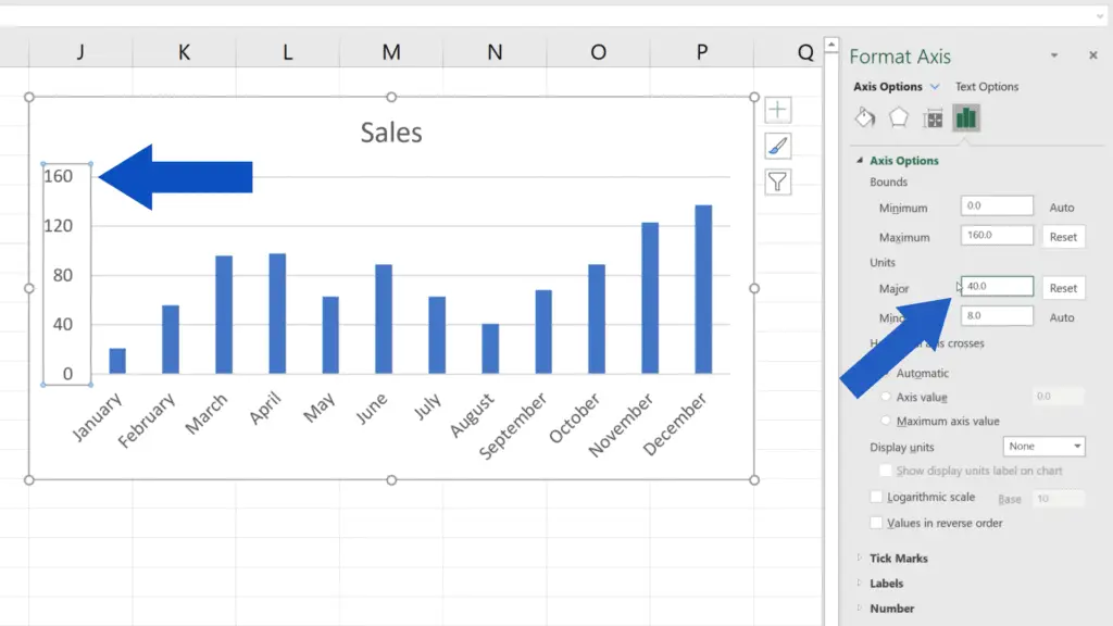 excel 2016 mac move vertical axis