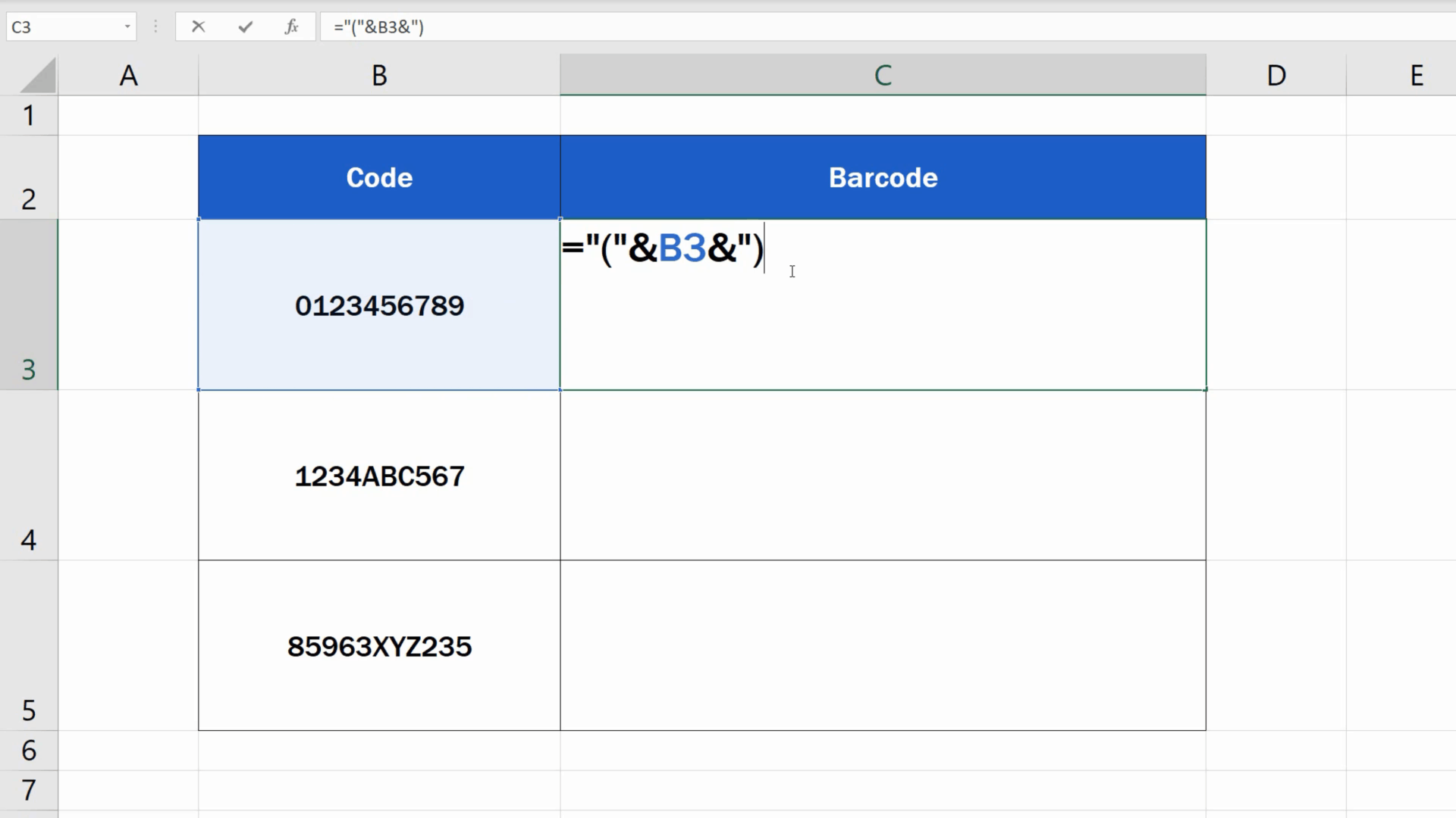 How To Create Barcodes In Excel