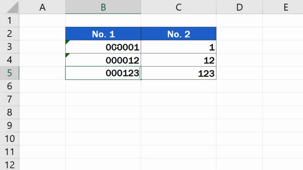 How to Add Leading Zeros in Excel - Insert leading zeros to the numbers