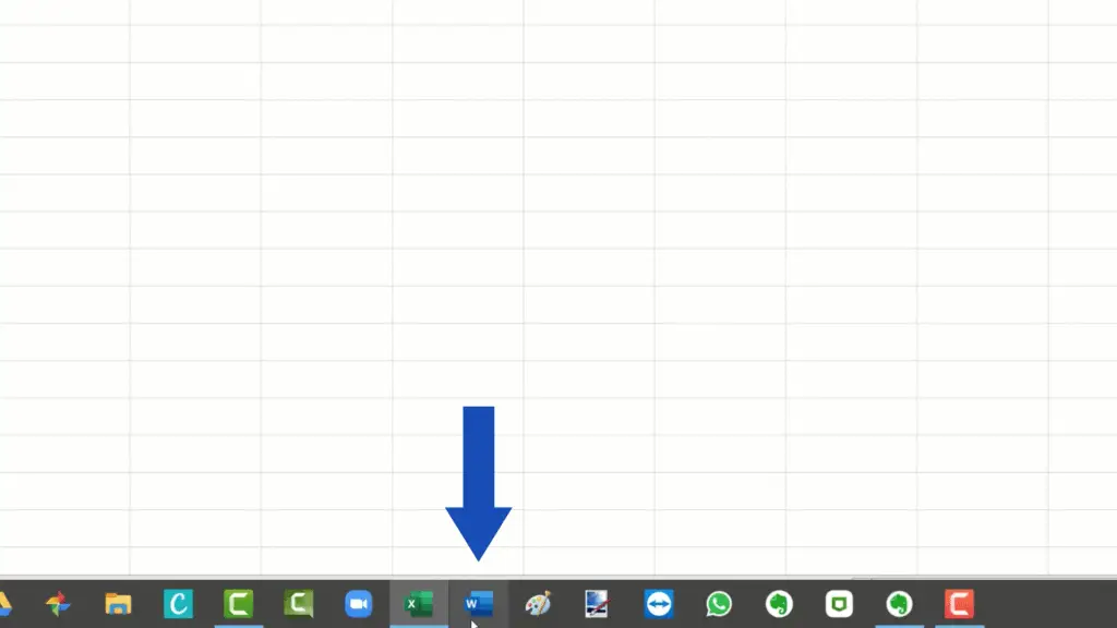 How to Count Words in Excel -Open Microsoft Word