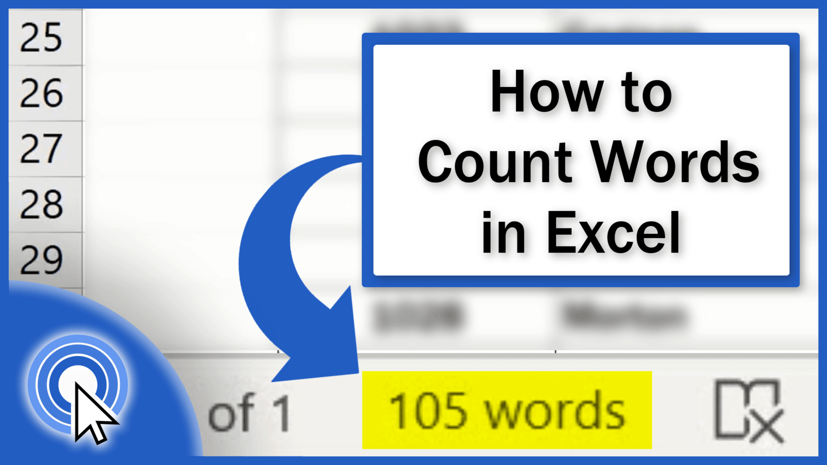 How to Count Words in Excel