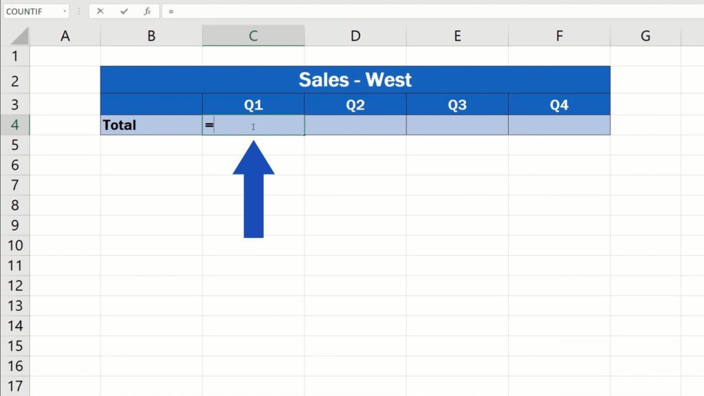 How to Link Cells in Different Excel Spreadsheets - select the cell where you’d like to show the information from the other spreadsheet