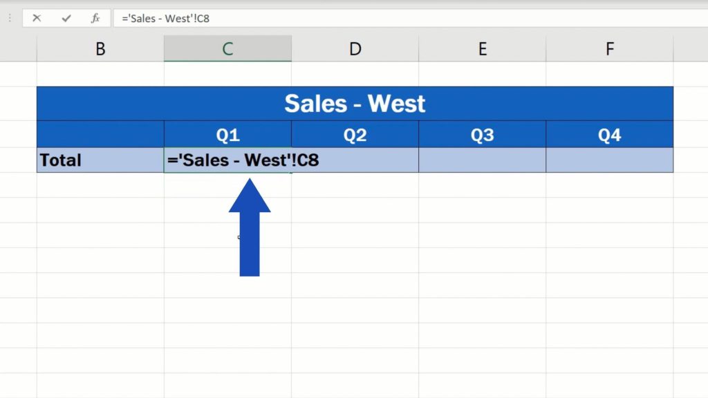 How to Link Cells in Different Excel Spreadsheets - the formula