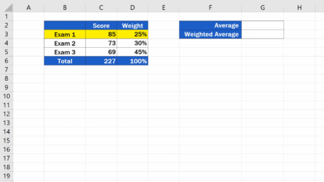how to calculate weighted average in excel 2007