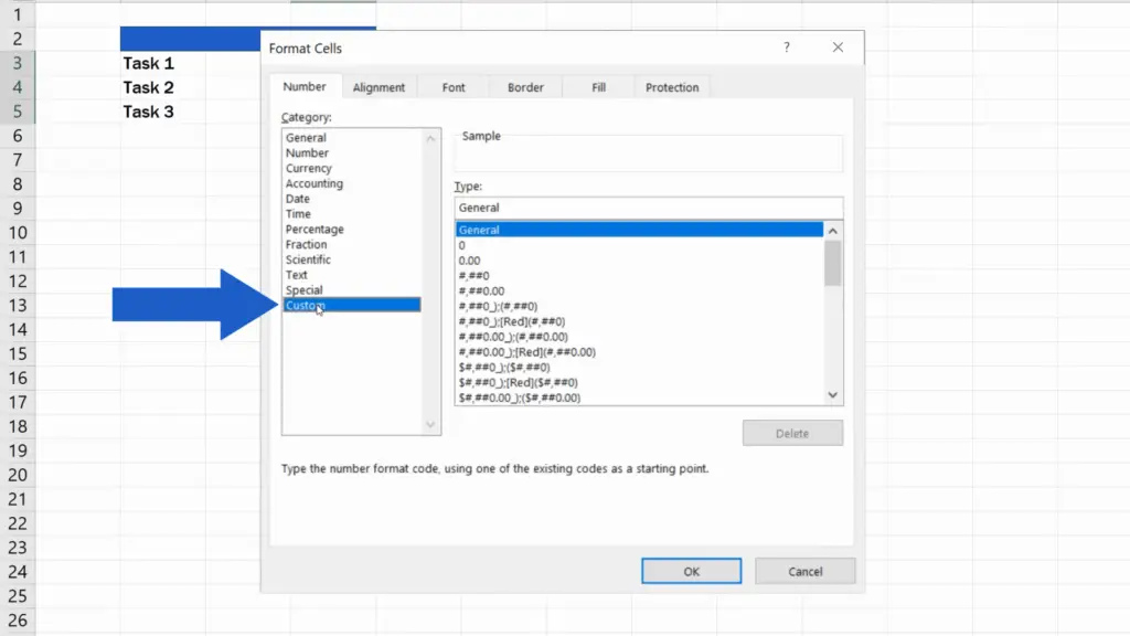 How to Insert Bullet Points in Excel - Custom