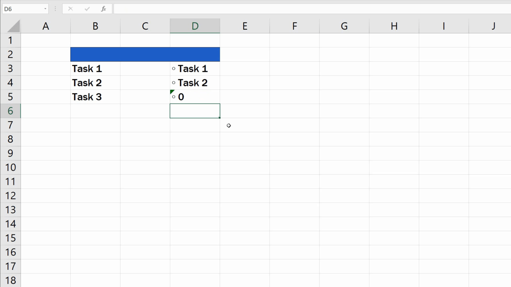 How to Insert Bullet Points in Excel