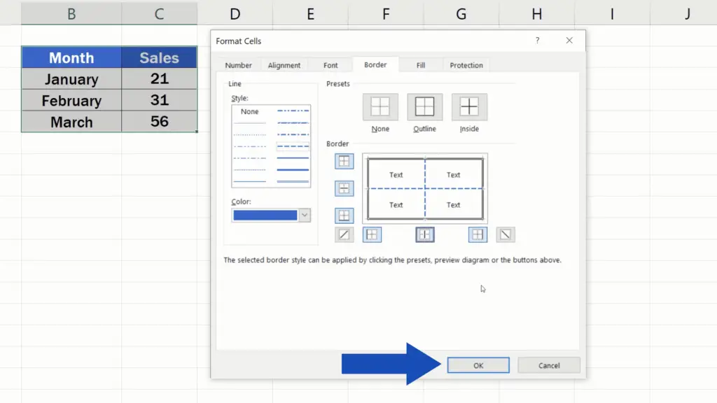 How to Make Borders in Excel - OK