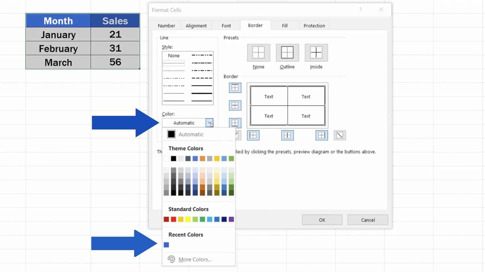 How to Make Borders in Excel