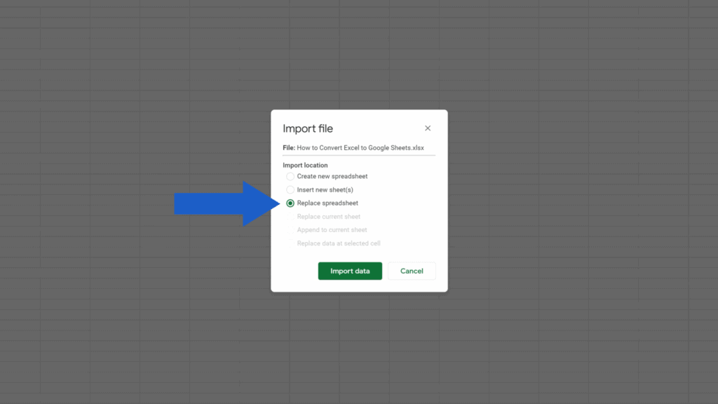 How to Convert Excel to Google Sheets - three options