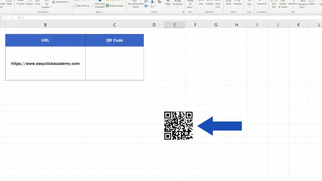 How to Create a QR Code in Excel -  Ready QR Code