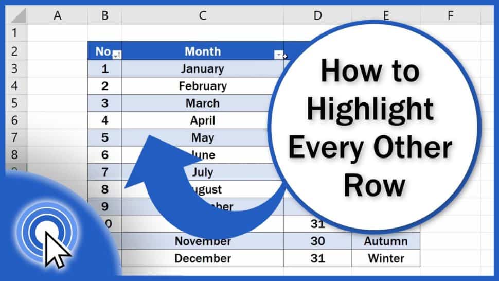 How to Highlight Every Other Row in Excel