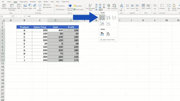 How to Make a Scatter Plot in Excel