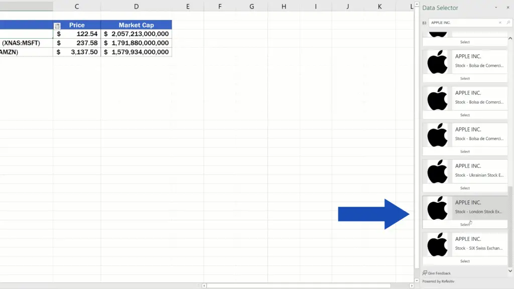 How to Get Stock Prices in Excel - London stock exchange