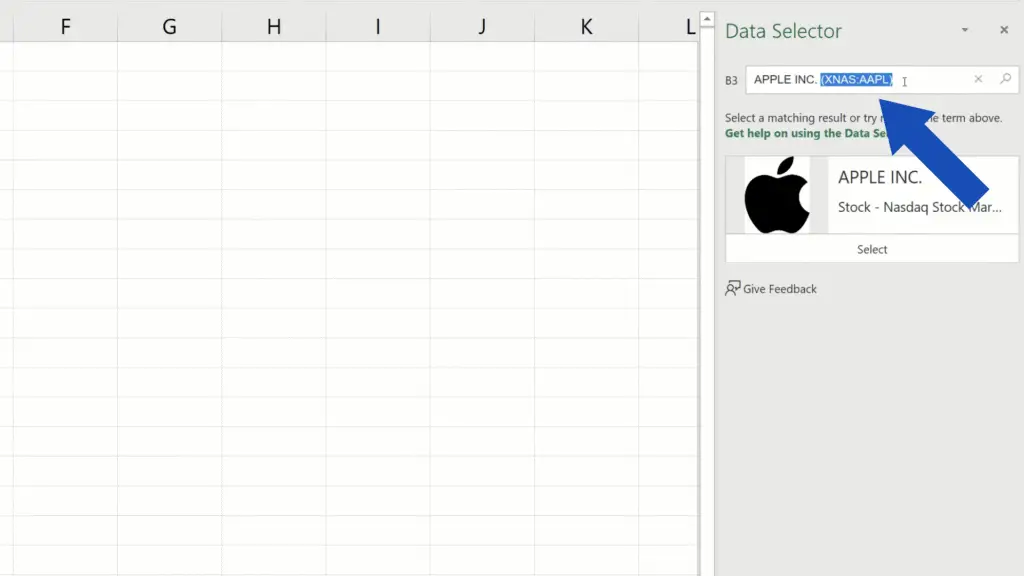 How to Get Stock Prices in Excel - delete the stock exchange