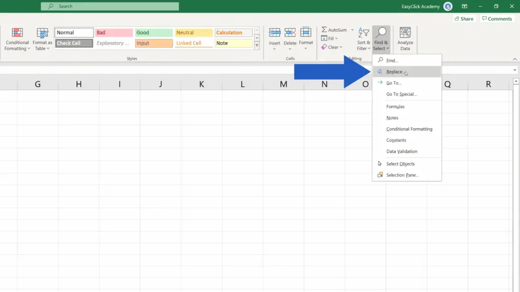 How to Remove Spaces in Excel - Replace