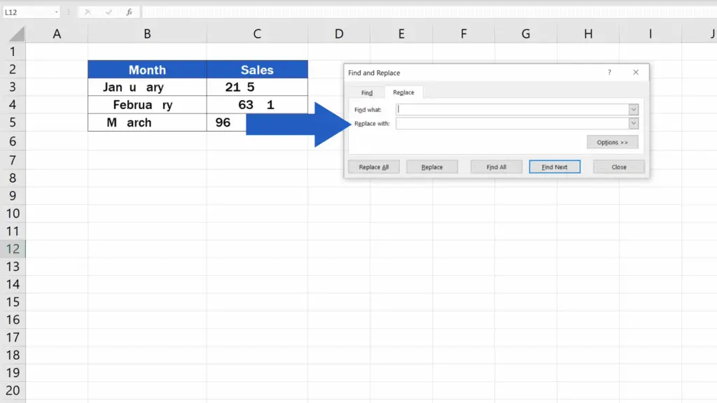 How to Remove Spaces in Excel - two text fields