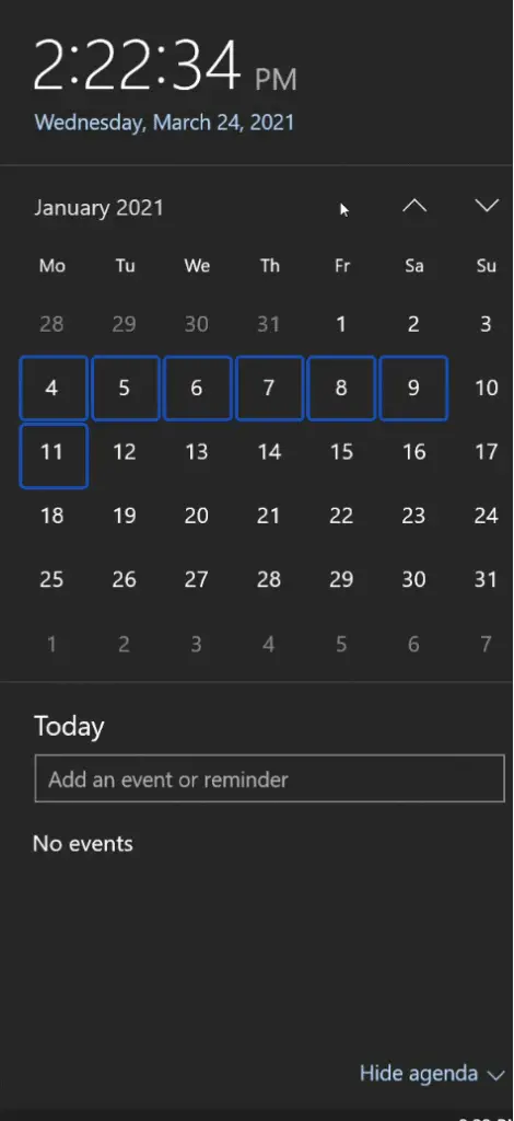 How to Calculate Working Days in Excel - calendar double check